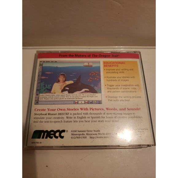 1996 MECC Storybook Weaver Deluxe Writing - PC or MAC - Ages 6 and up - Picture 2 of 4
